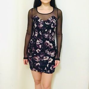 NEW H&M  Flower Pattern Mesh Dress - Conscious Line